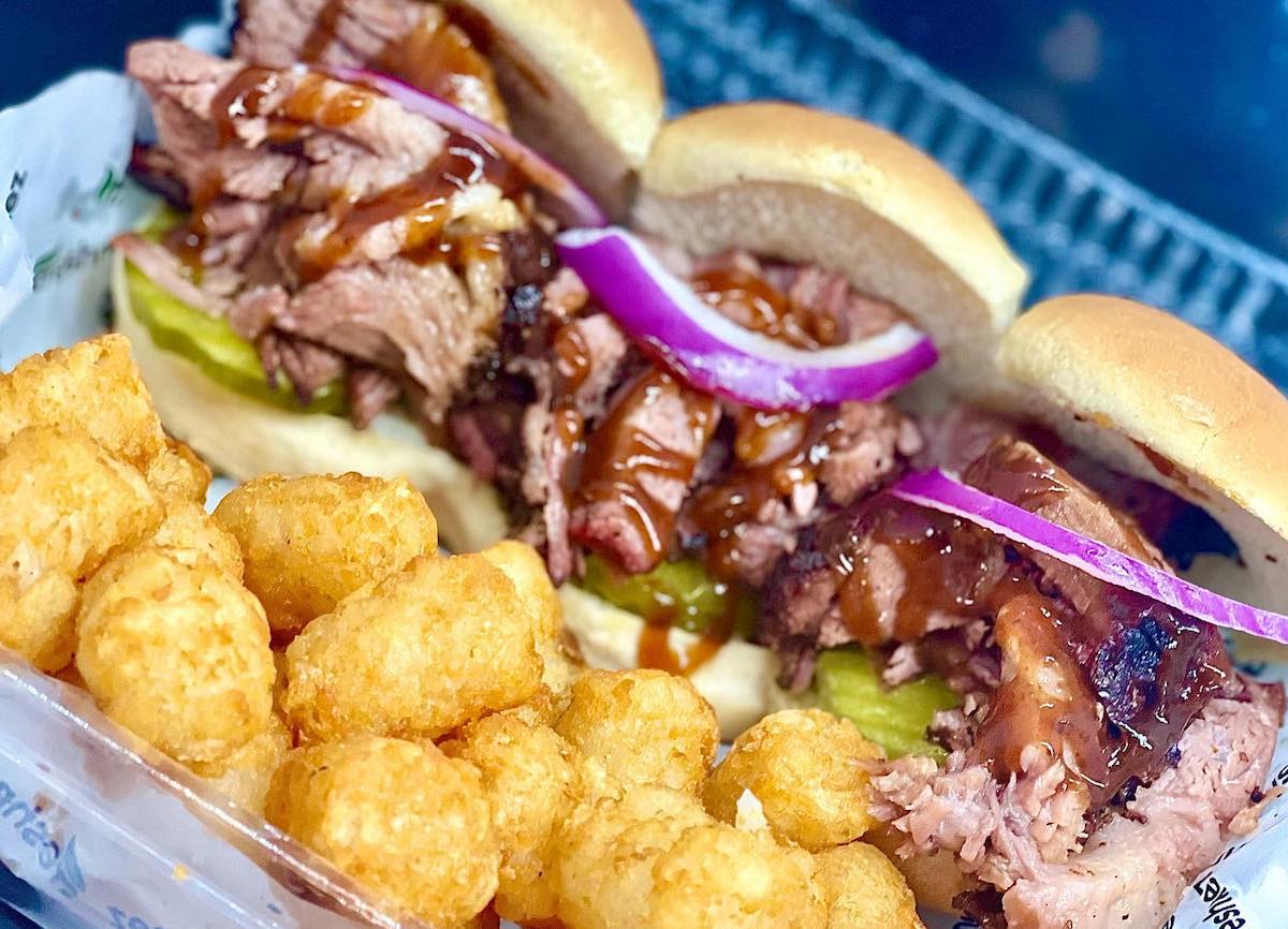 - DiningOut Brisket sliders and tater tots at FreshNez. | Photo by FreshNez