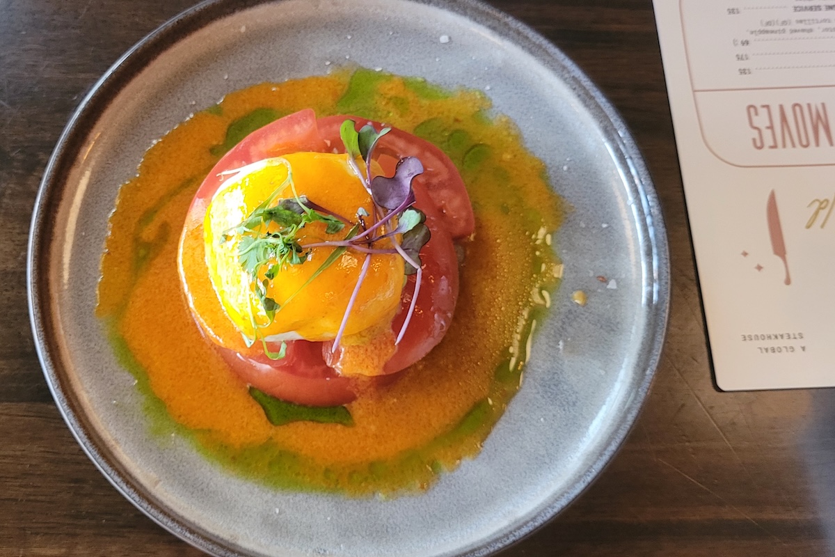 Tis the season for heirloom tomatoes, and Carne does it right with buratta. | Photo by Linnea Covington