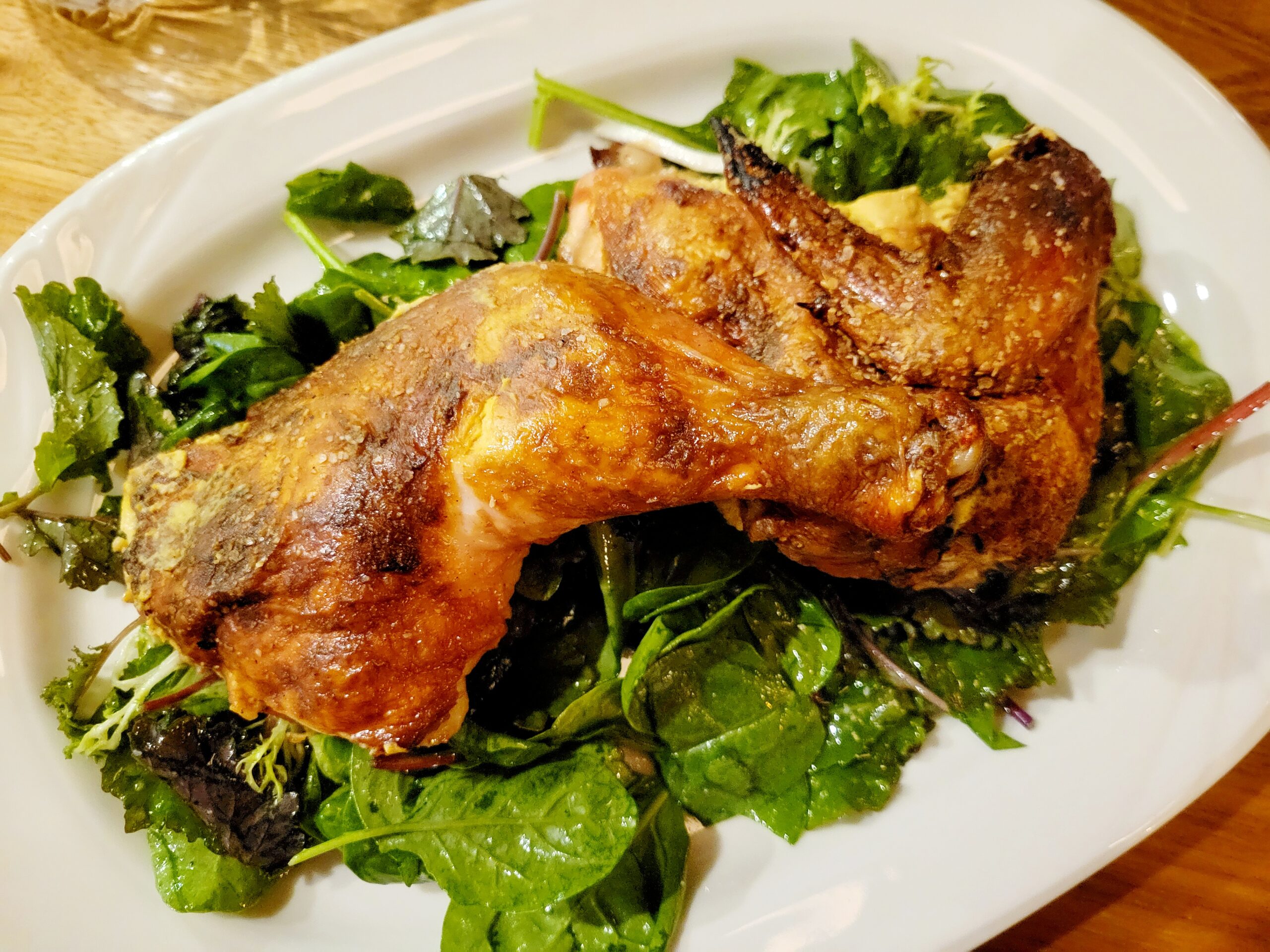 Mustard roasted chicken is a must have a Champagne Tiger. | Photo by Linnea Covington