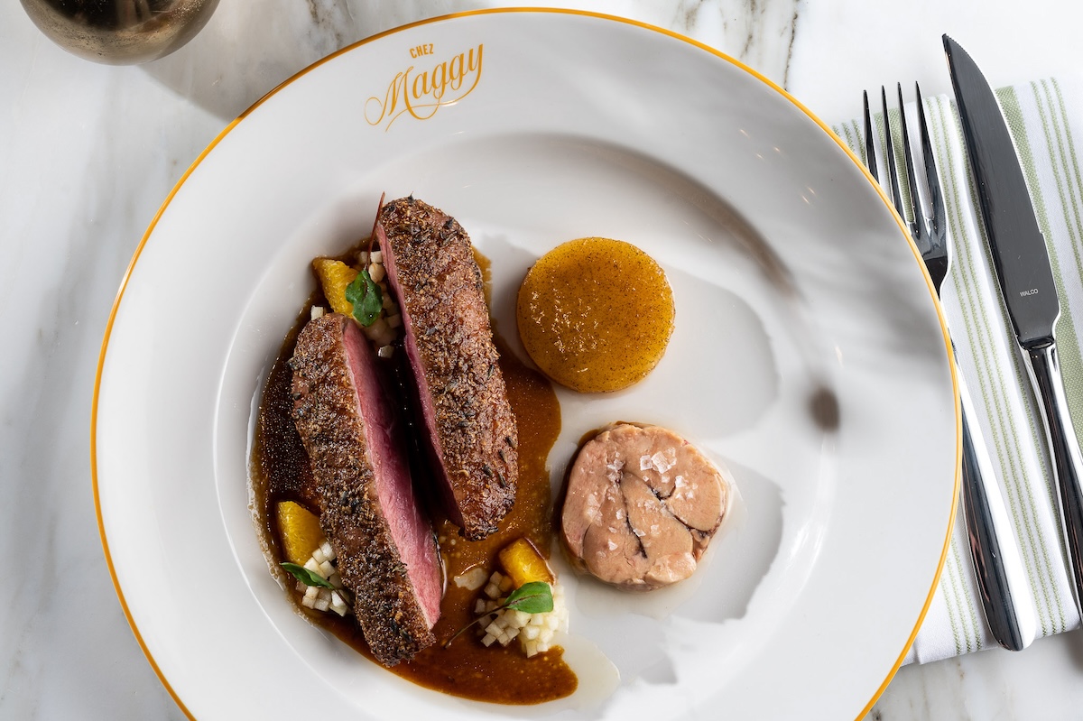 One of the elegant dishes at Chez Maggy. | Photo by Marc Fiorito // Gamma Nine Photography