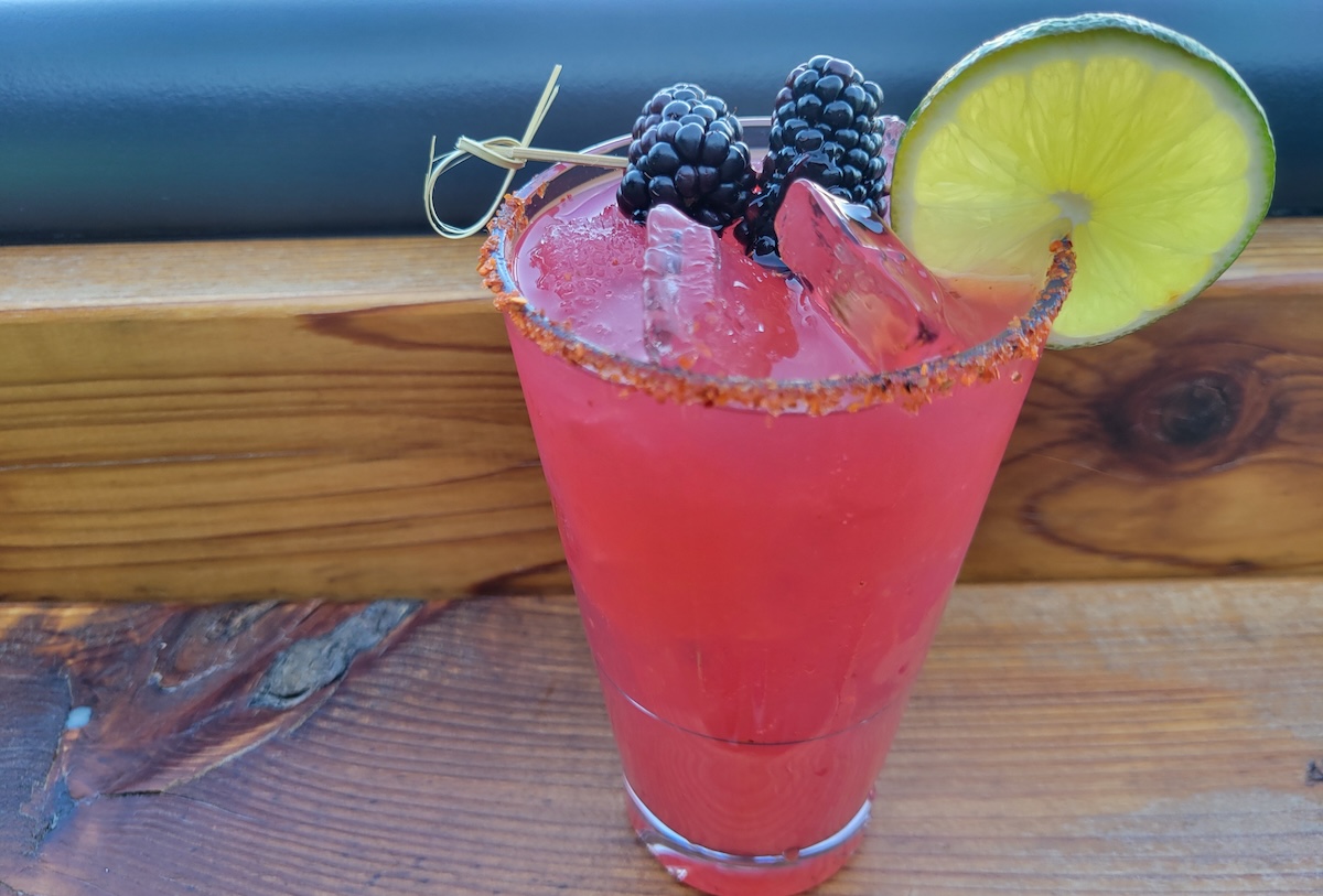 Spicy Blackberry Margarita is one of the seasonal drink specials. | Photo by Linnea Covington
