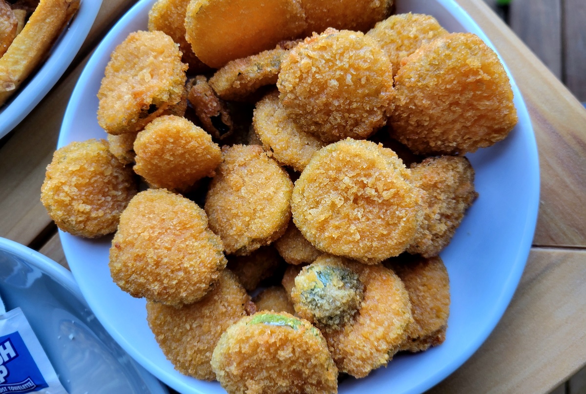 Fried pickles are must-have app. | Photo by Linnea Covington