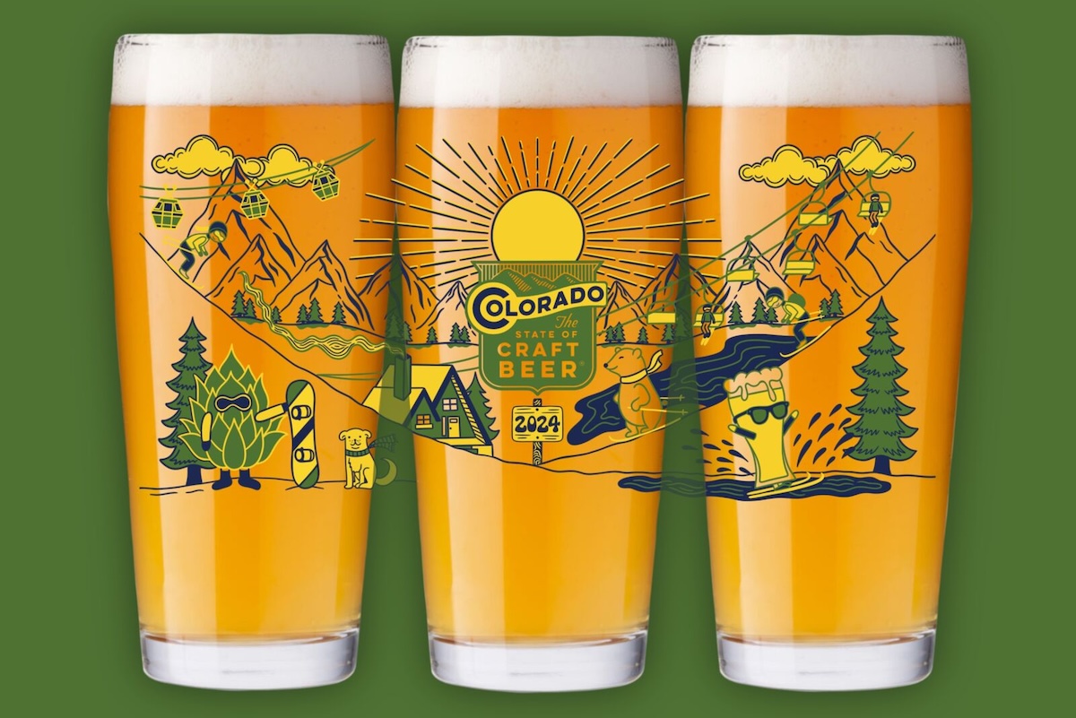 three pint glasses of beer