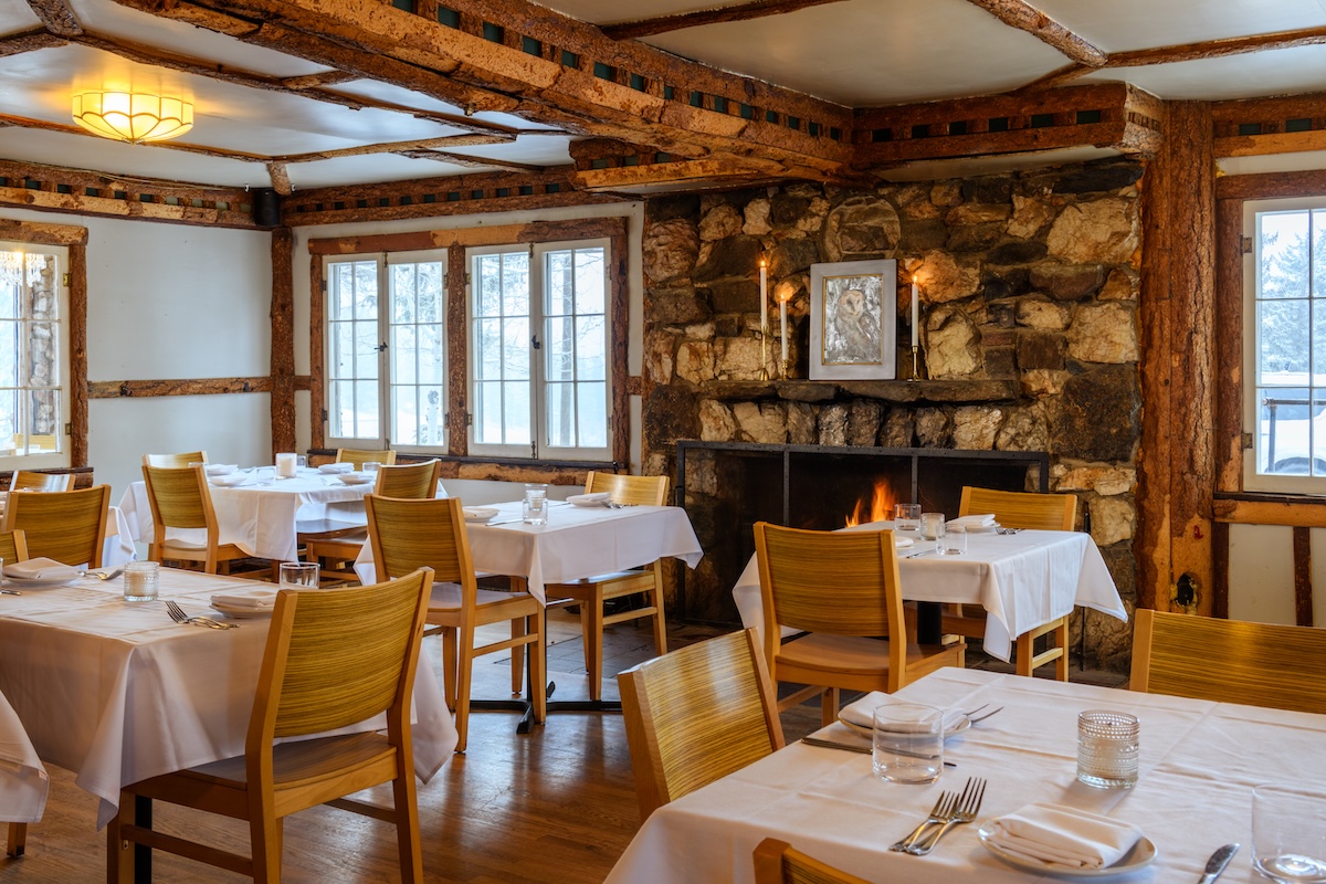 Rare-Houston-people - DiningOut The dining room inside the old cabin. | Photo by Evoke 1923