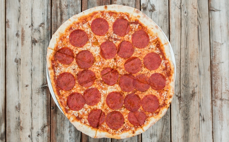 - DiningOut East Coast style pepperoni pizza. | Photo by Famous Original J's