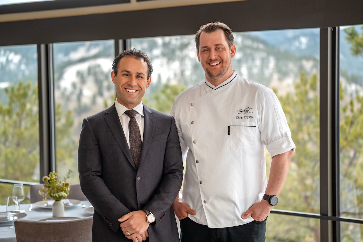 Flagstaff House owners Adam Monette (right) and chef Chris Royster (left). | Photo by Beyond the Apron Media