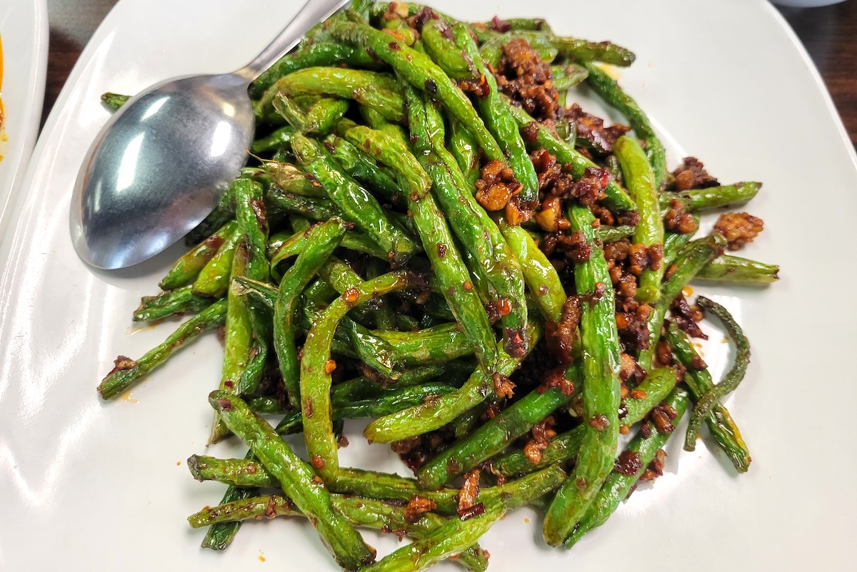 - DiningOut noodles express green beans