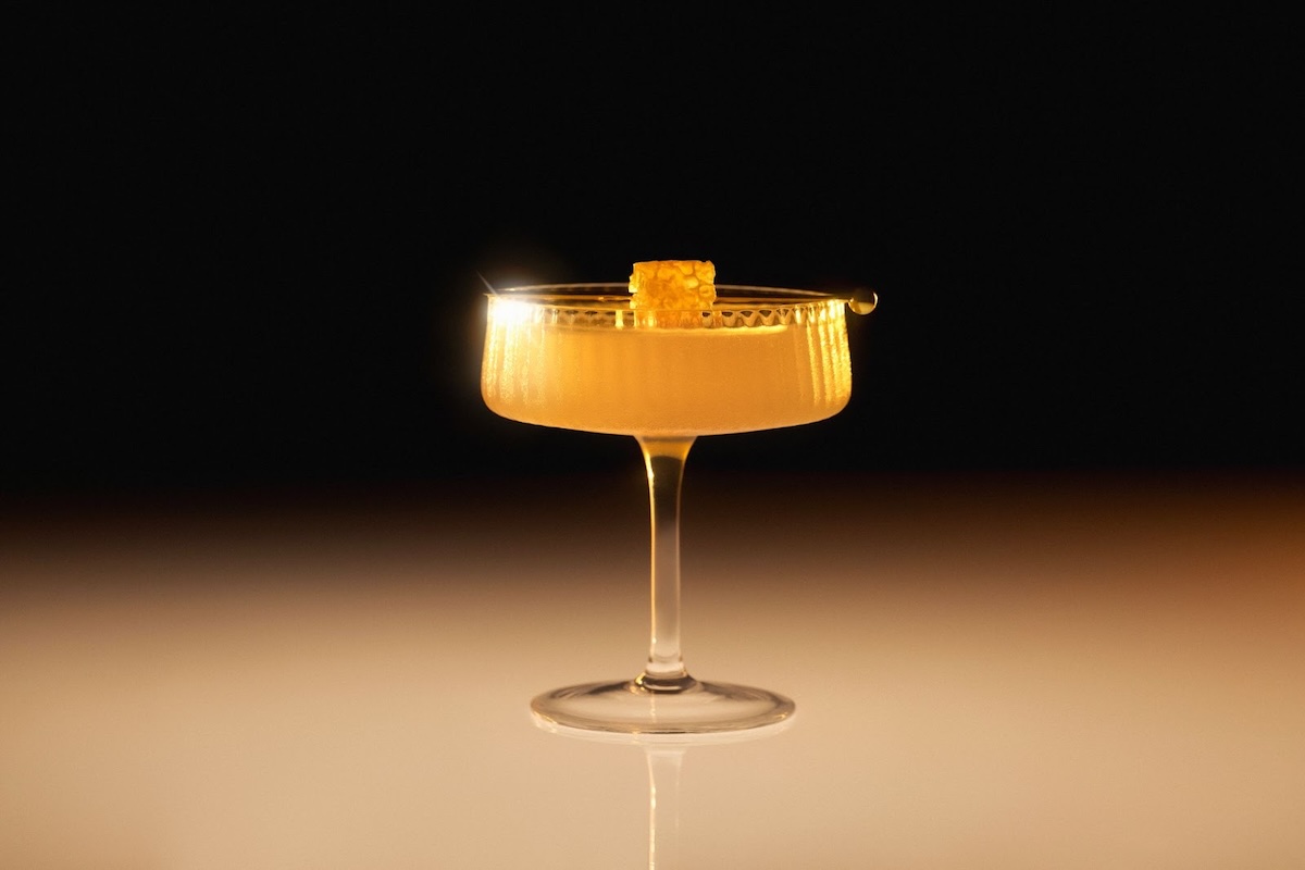 The Honey Bee, a cocktail made with SirDavis American Whiskey. | Photo by SirDavis