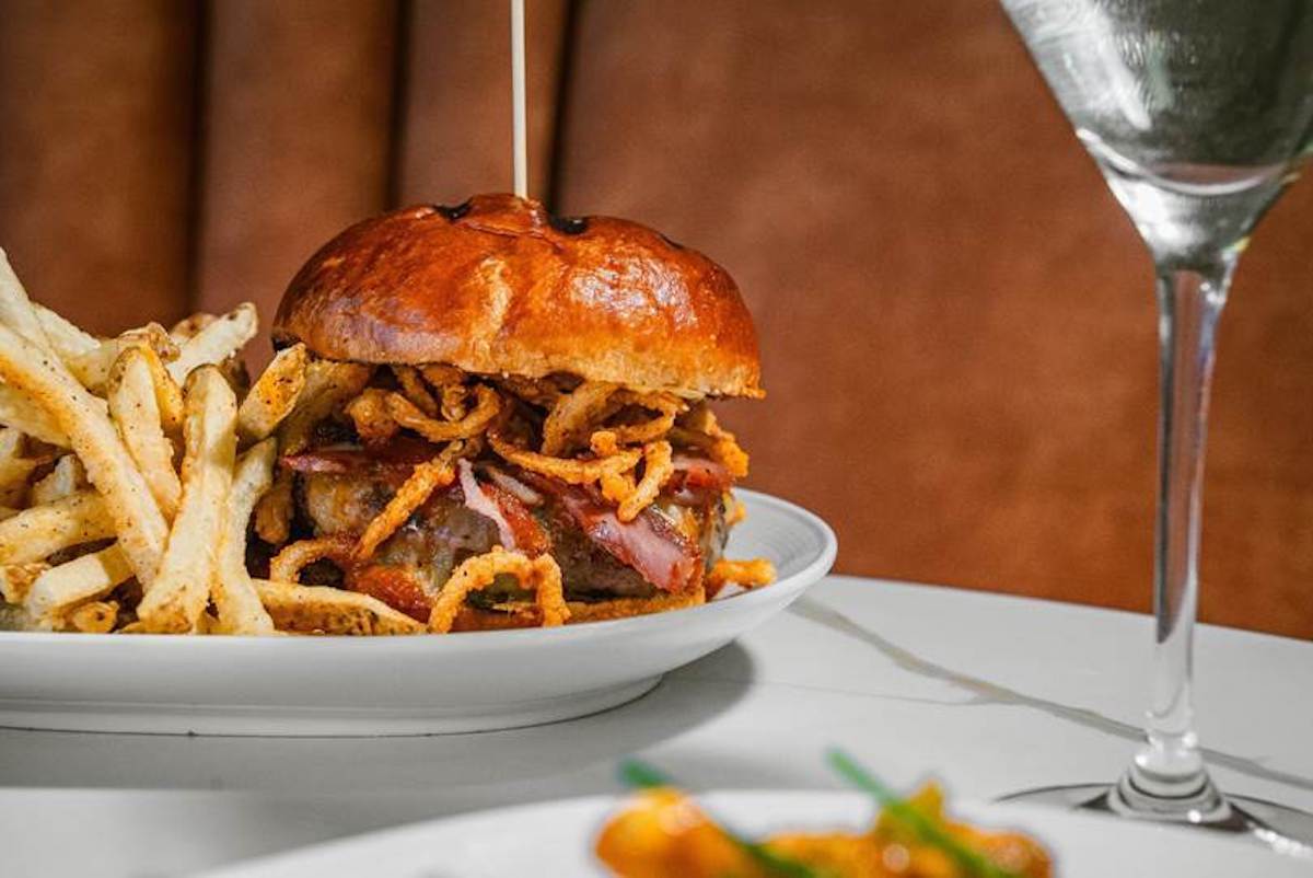 Fielding's griddle burger.  Photo by Fielding's