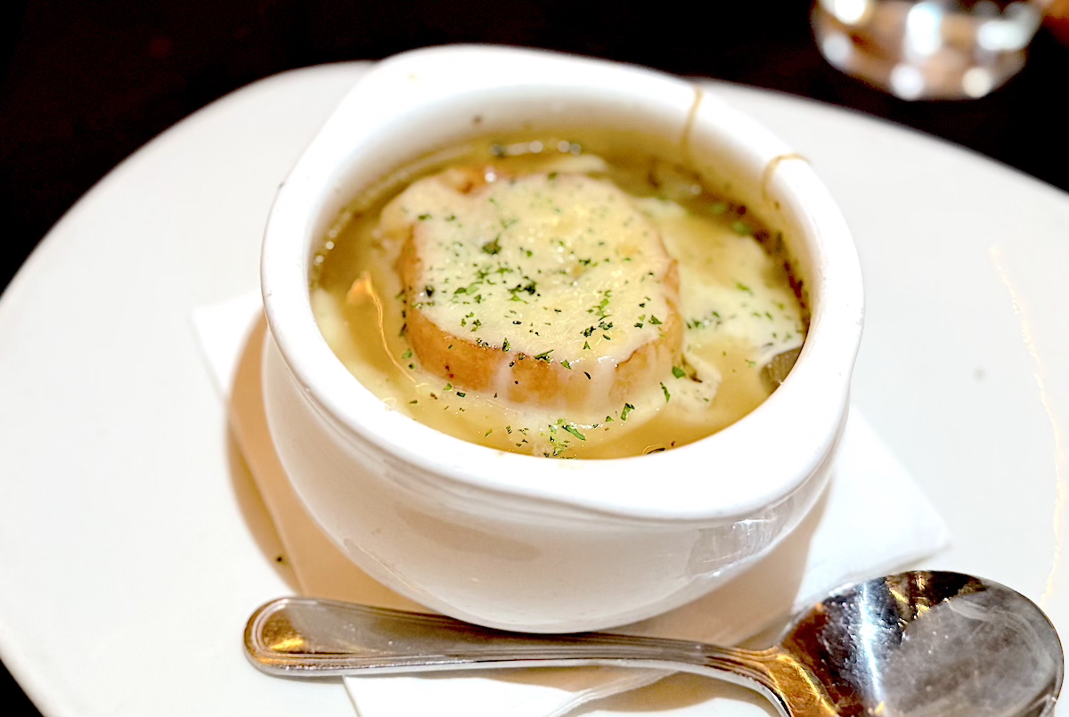 Don't sleep on the onion soup. | Photo by Antony Bruno