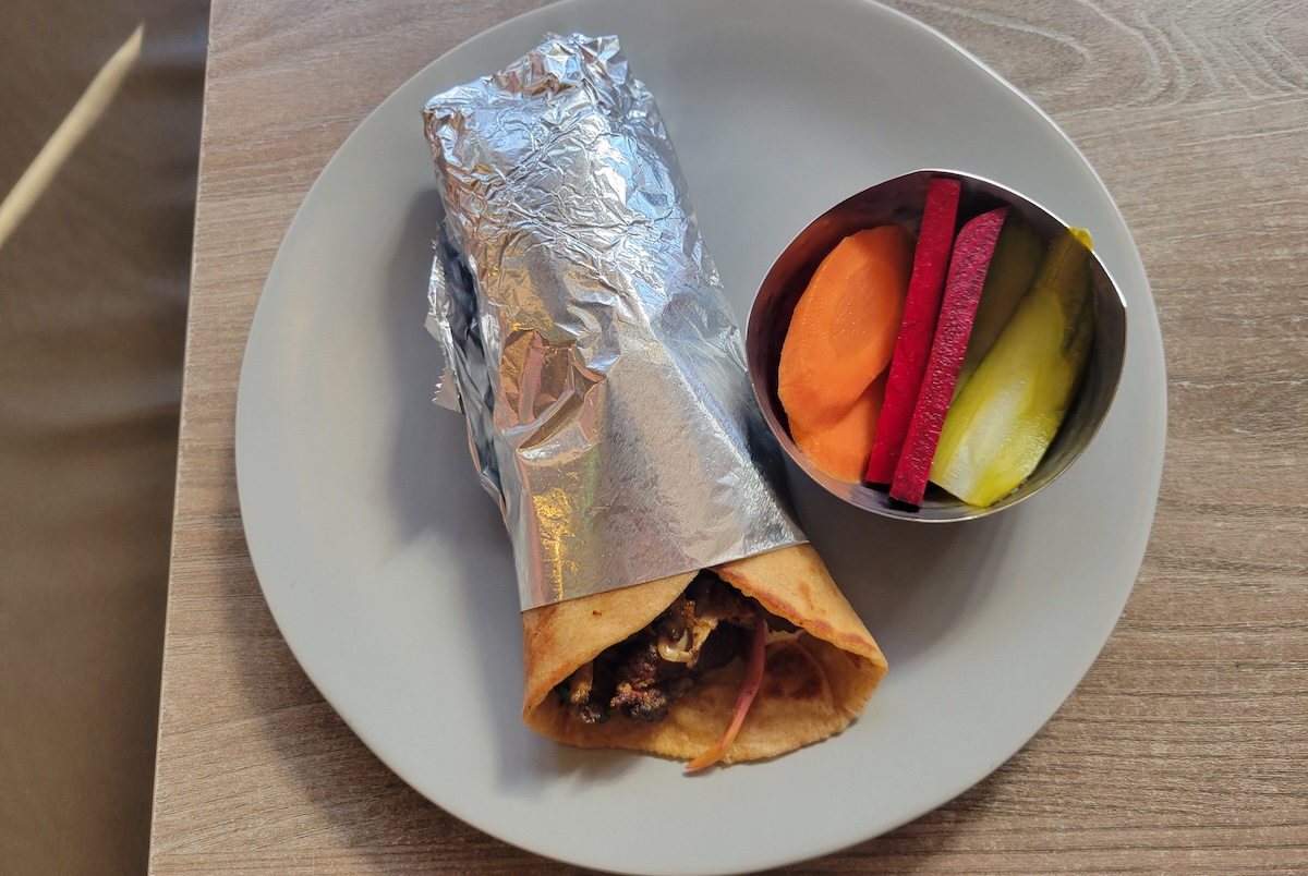Lamb Shawarma with pickles at Ash’Kara. | Photo by Linnea Covington