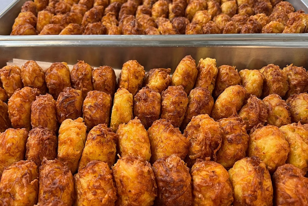 Time to enjoy all the latkes. | Photo by Latke Love