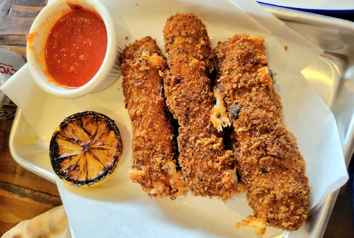Mozzarella Sticks at Leven Supply. | Photo by Linnea Covington
