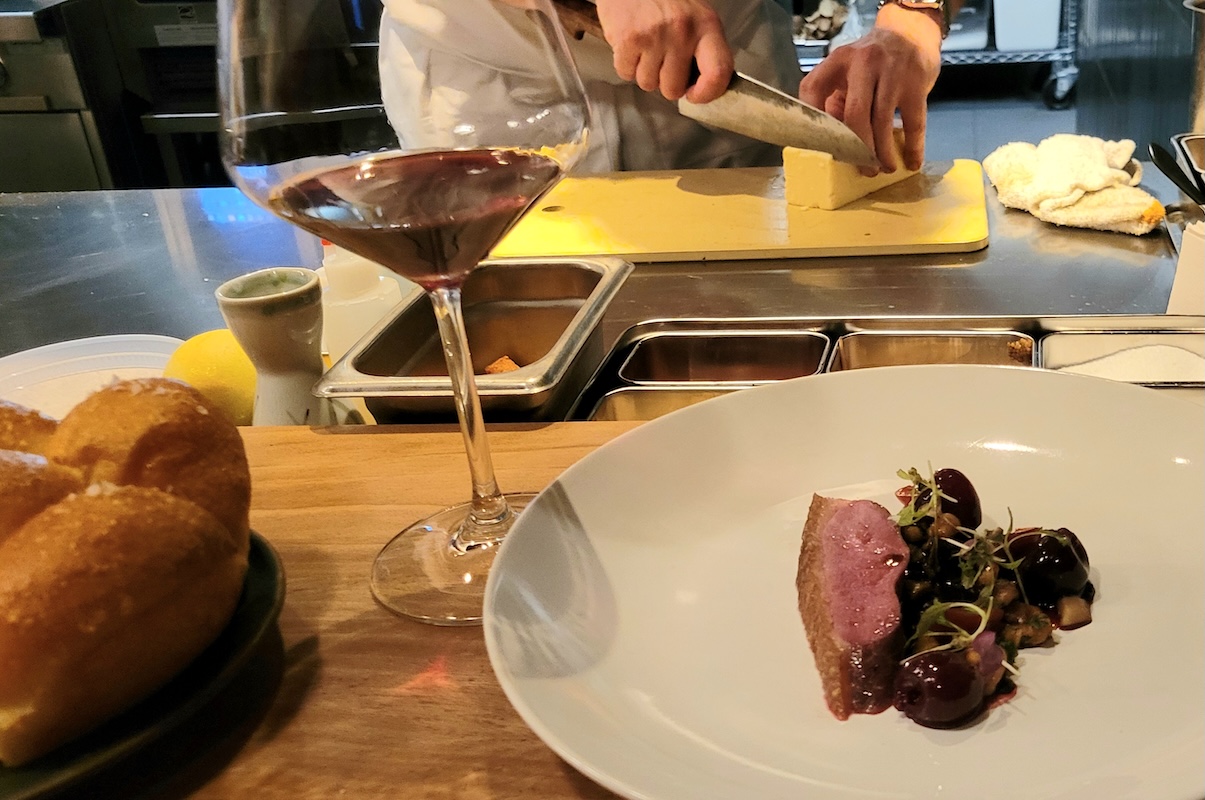 A duck dish off the Margot chef's counter tasting menu. | Photo by Linnea Covington