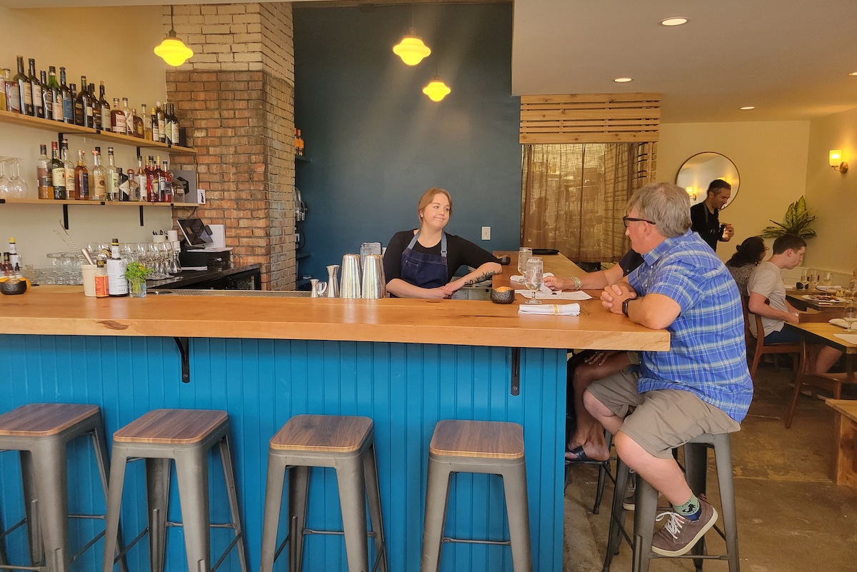 Sit at the bar or at a table when visiting Marigold in Lyons. | Photo by Linnea Covington