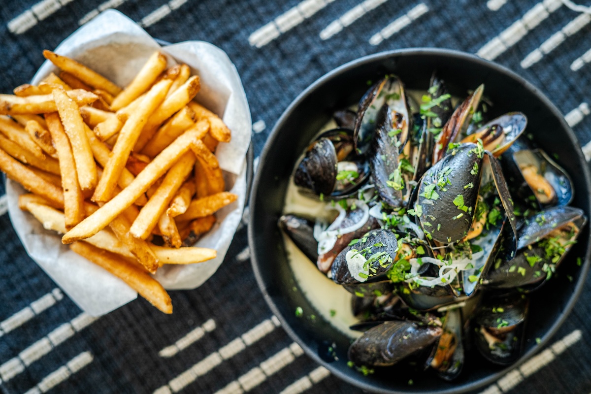 Moules Frites by Eloise American Bistro in Avanti Denver. | Photo by Amber Boutwell
