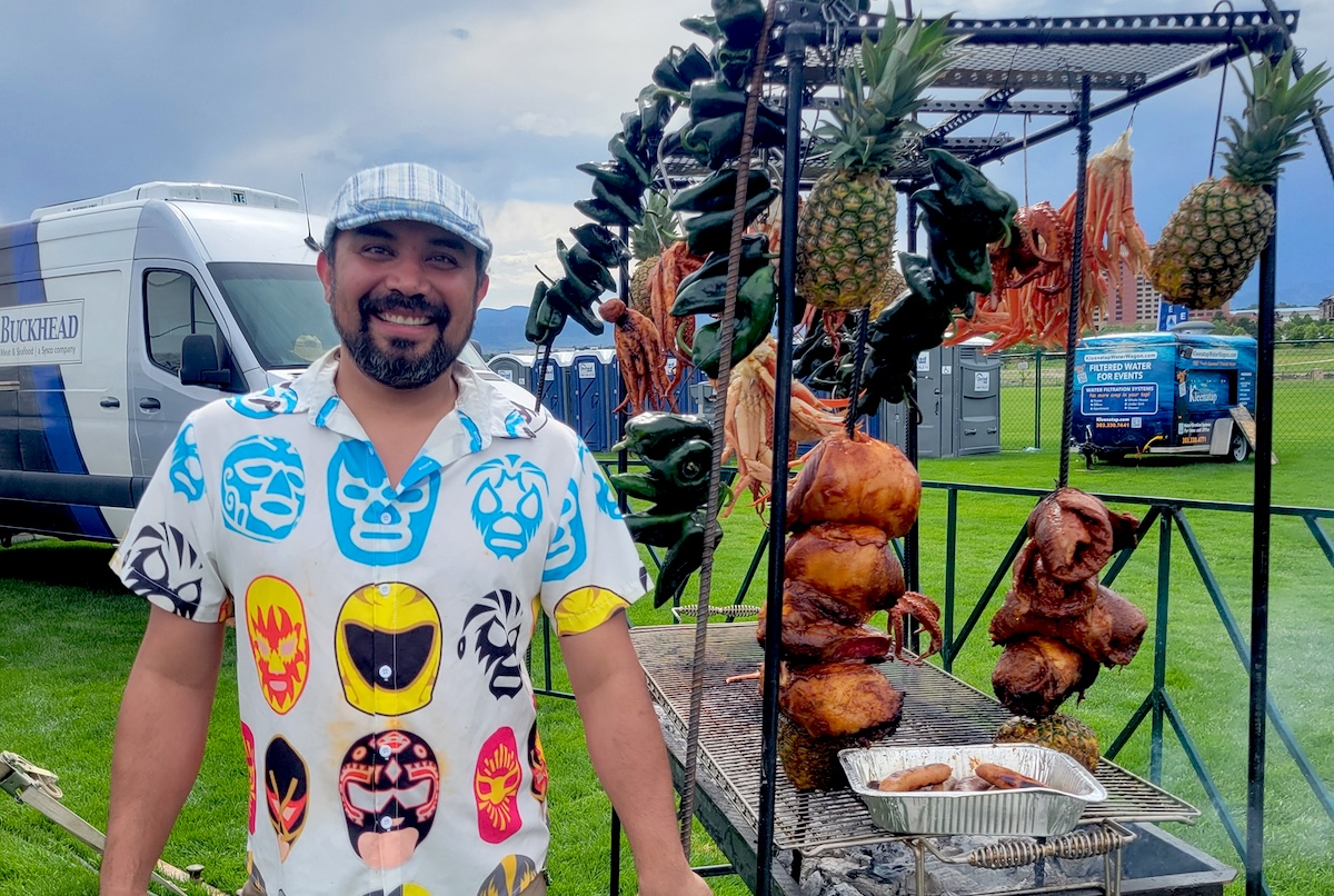Chef Oscar Padilla is a Top Taco staple and always comes with the most beautiful meat display. | Photo by Linnea Covington