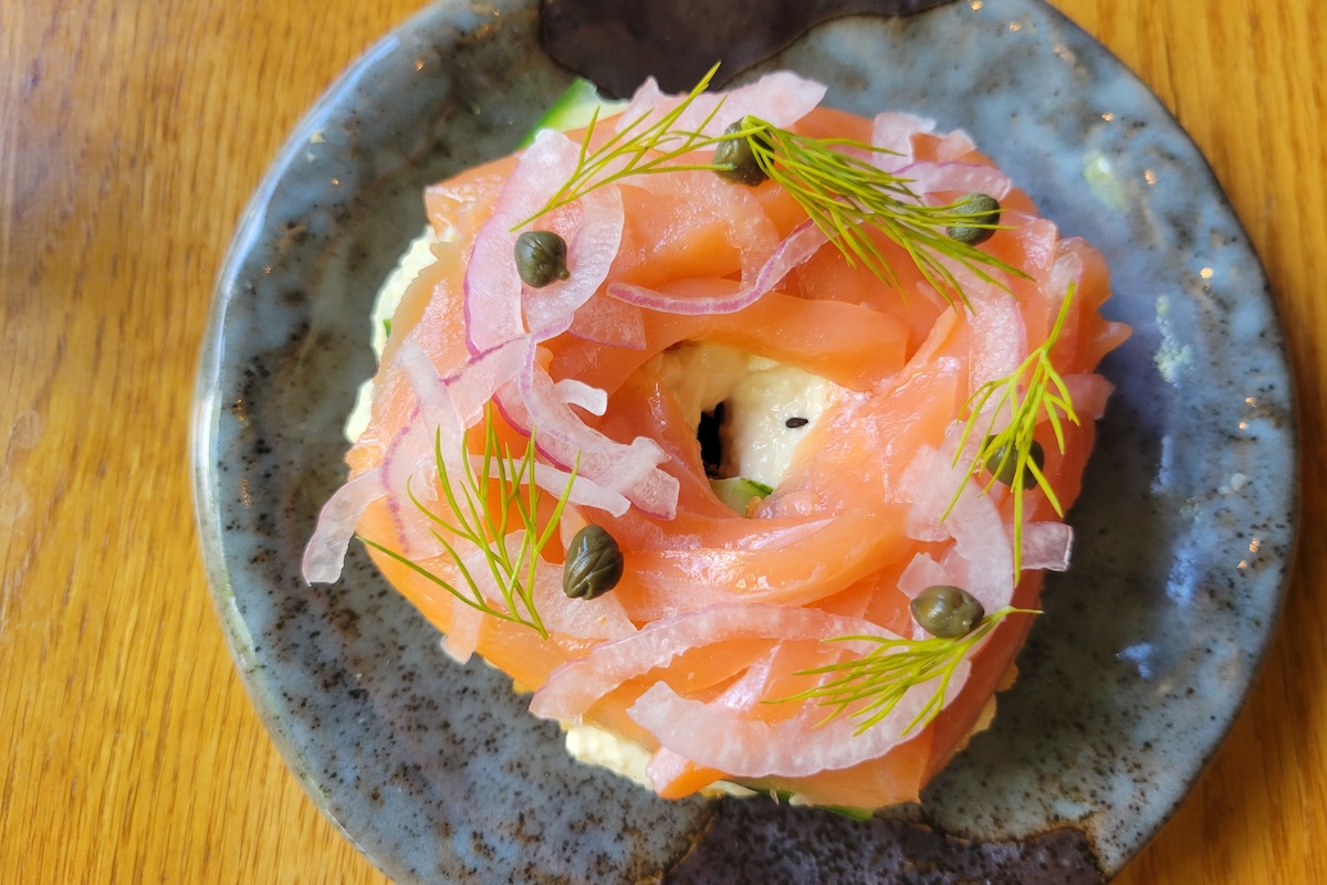 - DiningOut The bagel and lox at Ototo aren't what you think. | Photo by Linnea Covington
