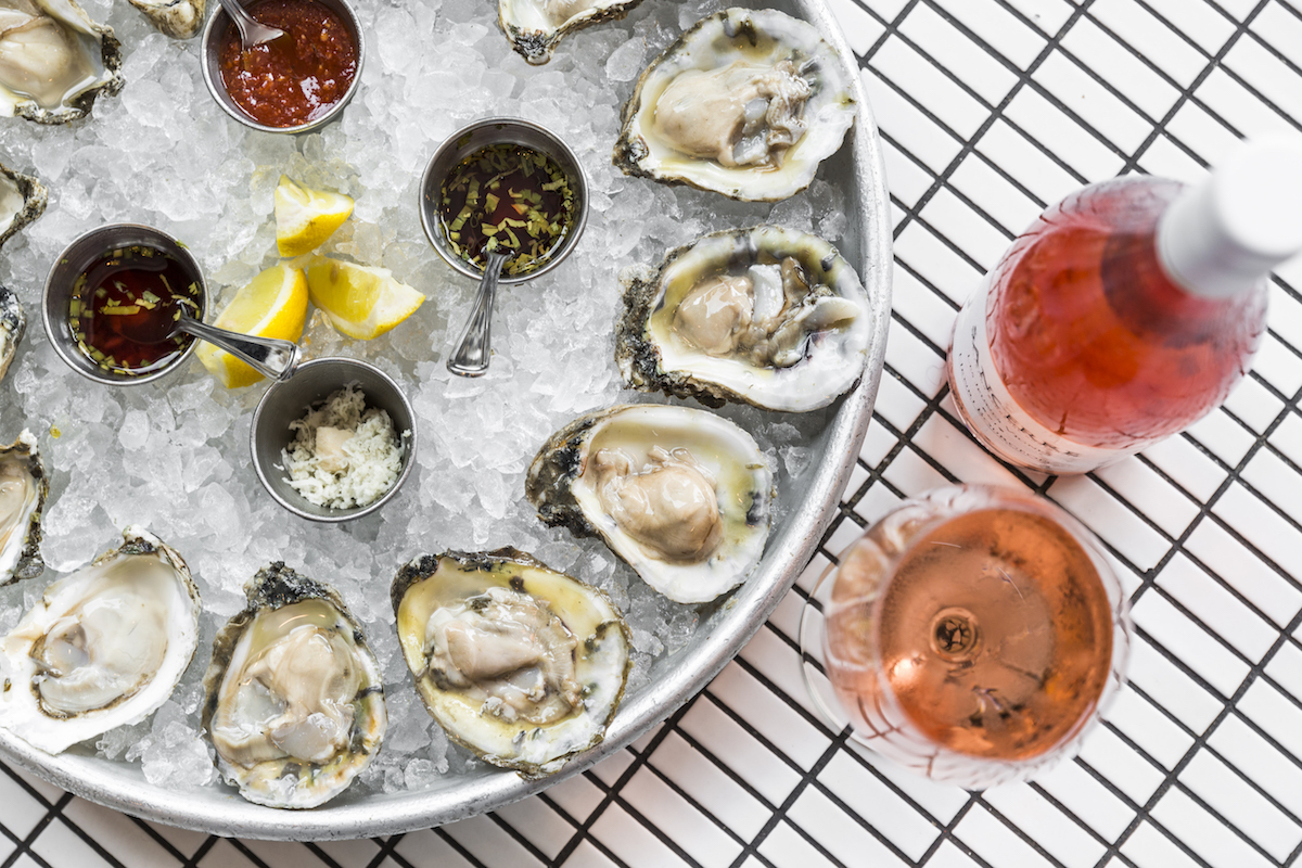 - DiningOut Oysters and rosé at State of Grace. | Photo by Julie Soefer