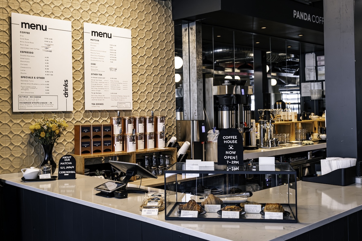 Panda Coffee just opened and is pouring matcha. | Photo by Panda Coffee