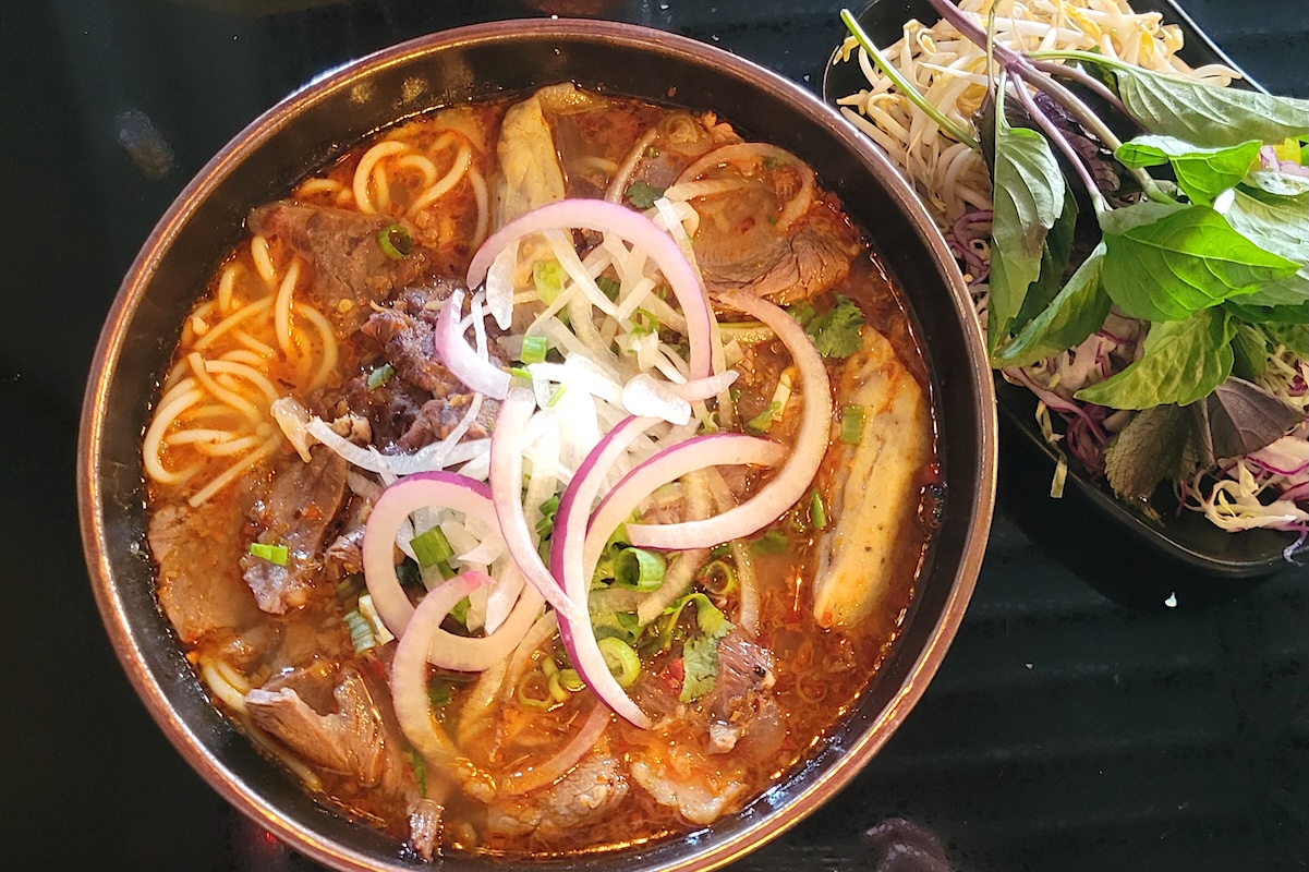 Bun Bo Hue at Pho Social on South Broadway. | Photo by Linnea Covington