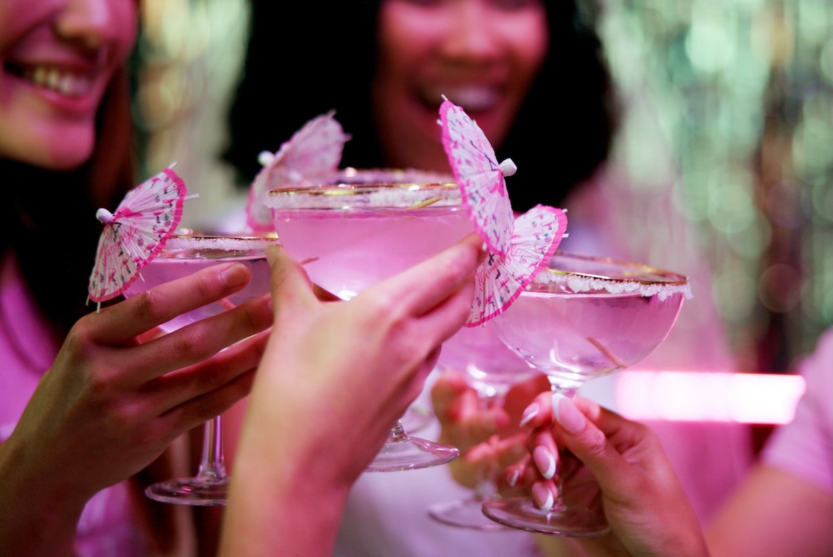 pink drinks mean girl by stock