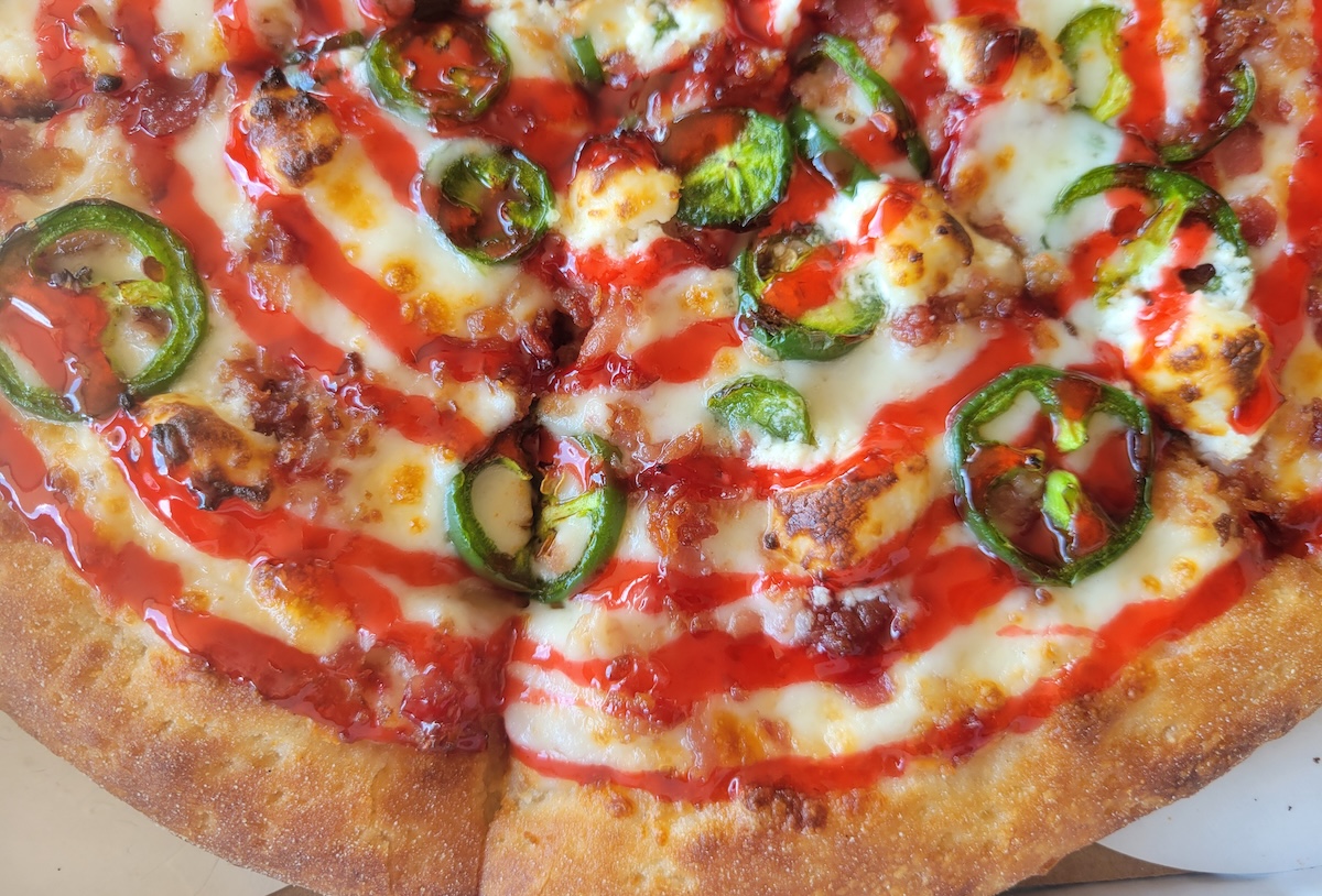 Jalapeno Popper Pizza at Capitol Pizza. | Photo by Linnea Covington