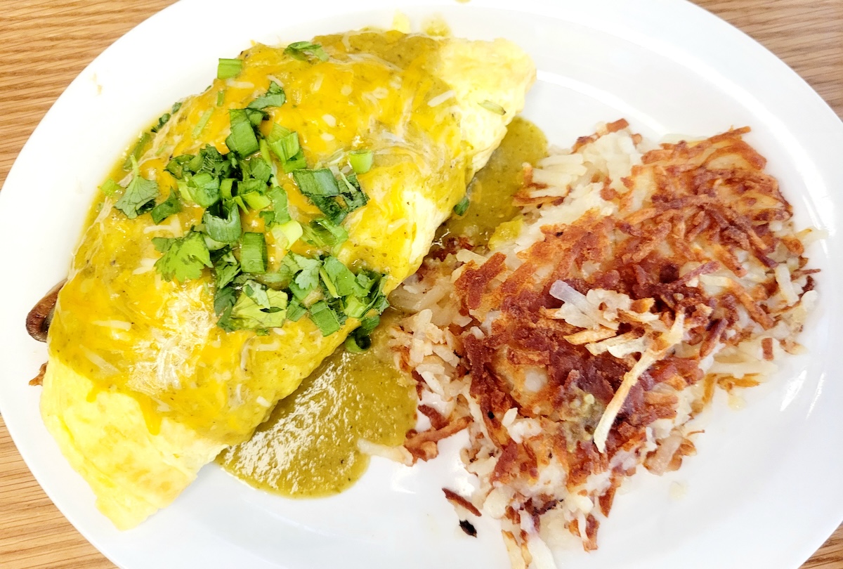 #Hashtag's pork and green chile omelet. | Photo by Linnea Covington