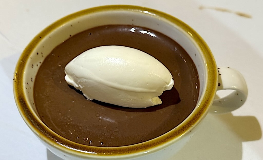 The iconic chocolate pudding at Potager. | Photo by Antony Bruno