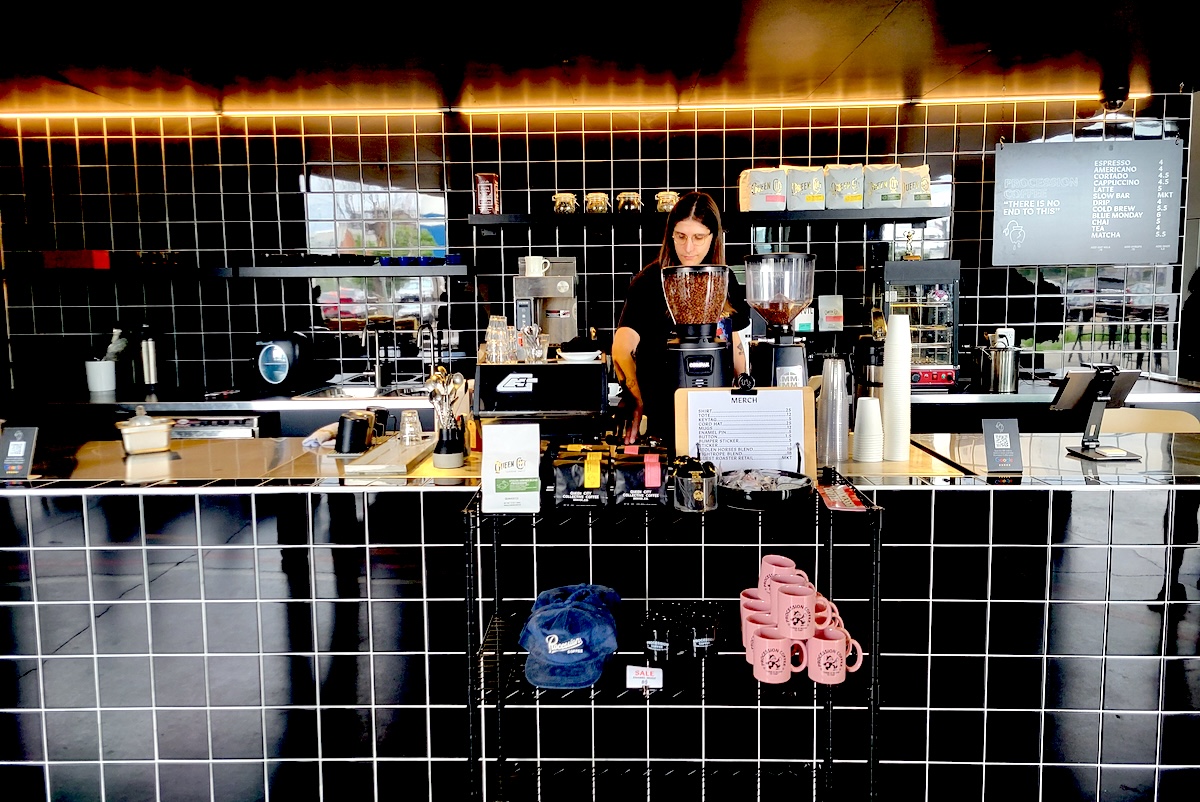 - DiningOut Procession Coffee opened a new space inside Zeppelin Station. | Photo by Linnea Covington