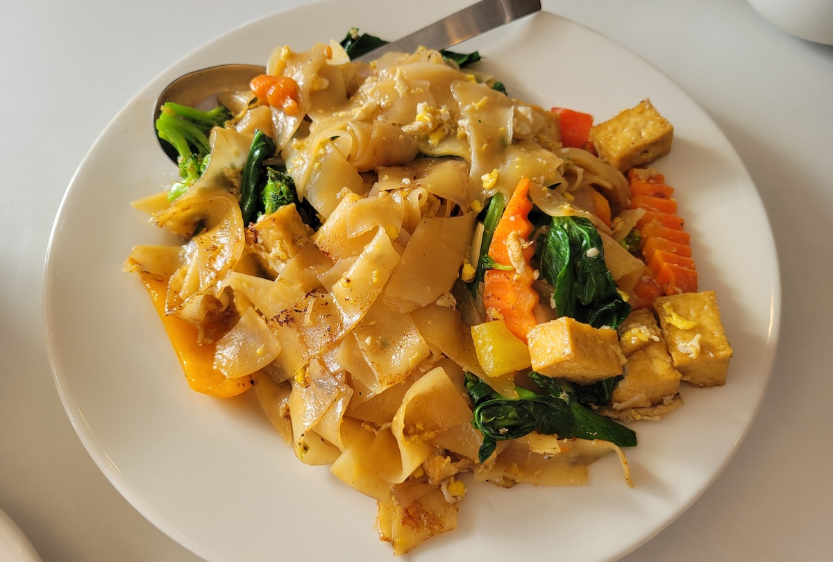 Pad Woon Sen with fried tofu at Real Thai Mile High. | Photo by Linnea Covington