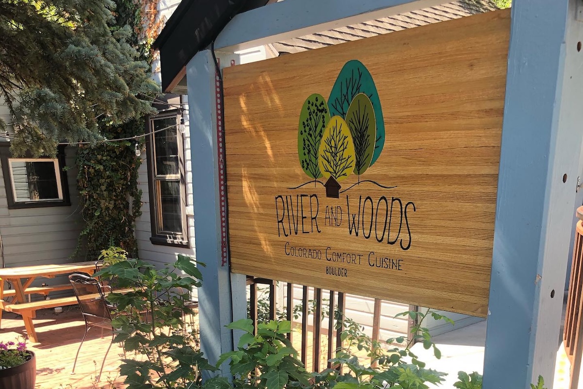 Inside or out, this Boulder restaurant delivers a great post-hike meal. | Photo by River and Woods