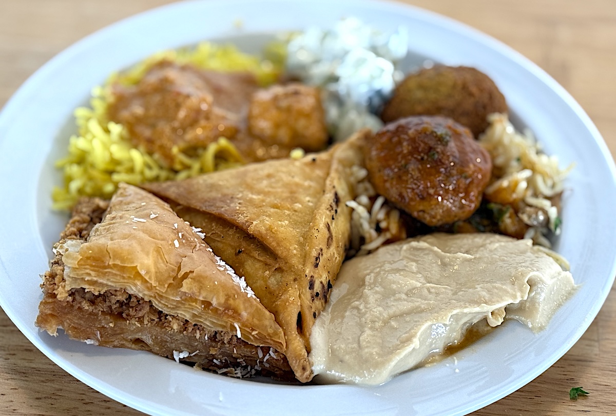 A plate of food from the buffet at Sawa Mediterranean in Denver. | Photo by Antony Bruno