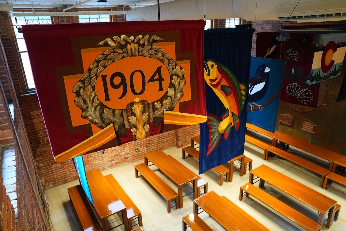 - DiningOut The Schoolyard Beer Garden is an indoor and outdoor beer garden located in the historic Evans School campus in downtown Denver. | Photo by Marc Piscotty