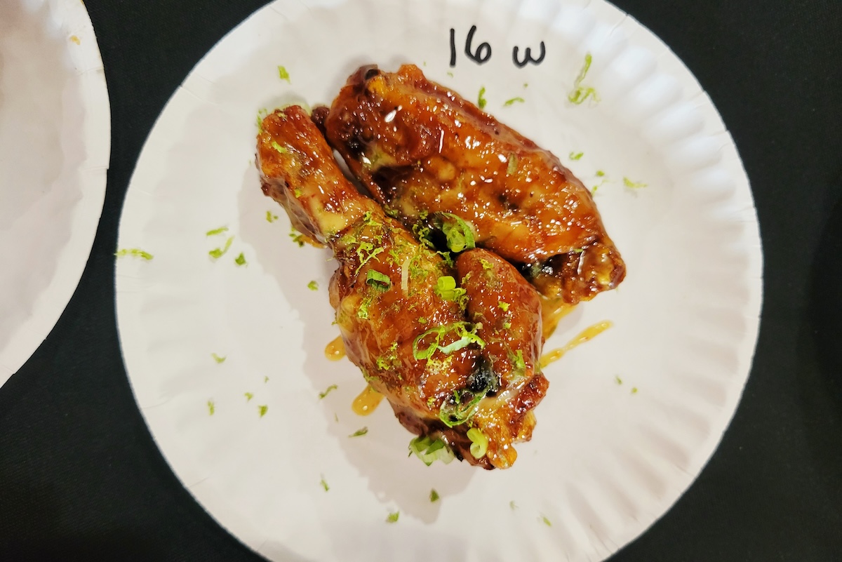 Le-Jardinier_executive-chef-Felipe-Botero-pastry-chef-Tiffani-Gkaris-The-Bastion-Collection-culinary-director-Alain-Verzeroli - DiningOut Stoney's Bar & Grill made a Korean spiced wing for Chicken Fight! | Photo by Linnea Covington