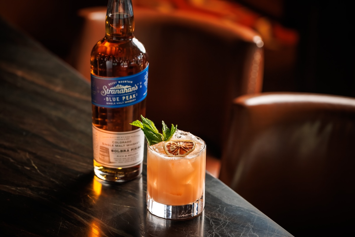 Try the Peach Whisky Smash cocktail at the distillery, or make it at home. | Photo by Stranahan's