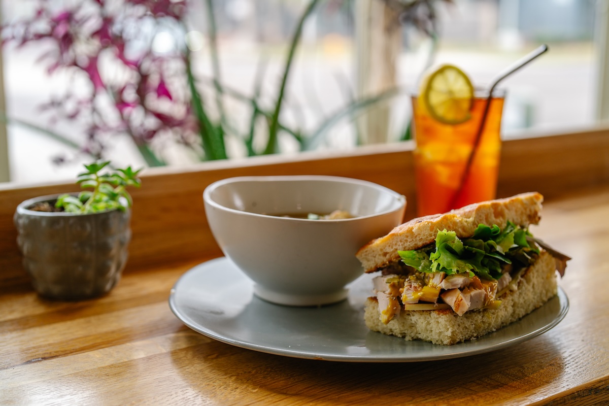 You can order a soup and half-sandwich for lunch. | Photo by Sullivan Scrap Kitchen