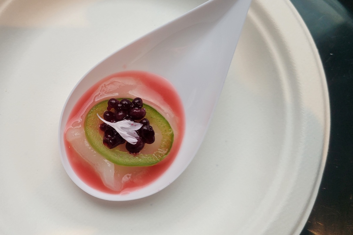 Ocean Prime made a blood orange scallop crudo.  | Photo by Linnea Covington