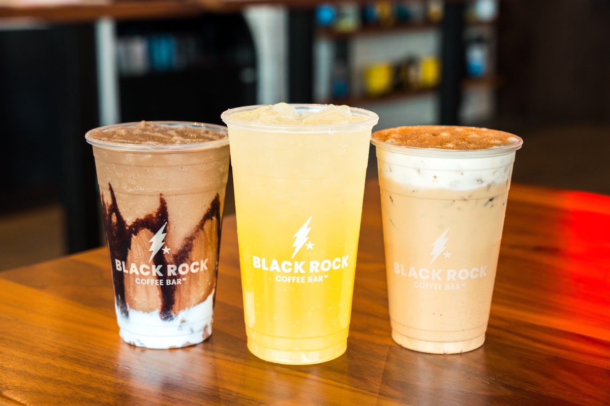 A lineup of summer drinks at Black Rock Coffee Bar. | Photo by Black Rock Coffee Bar