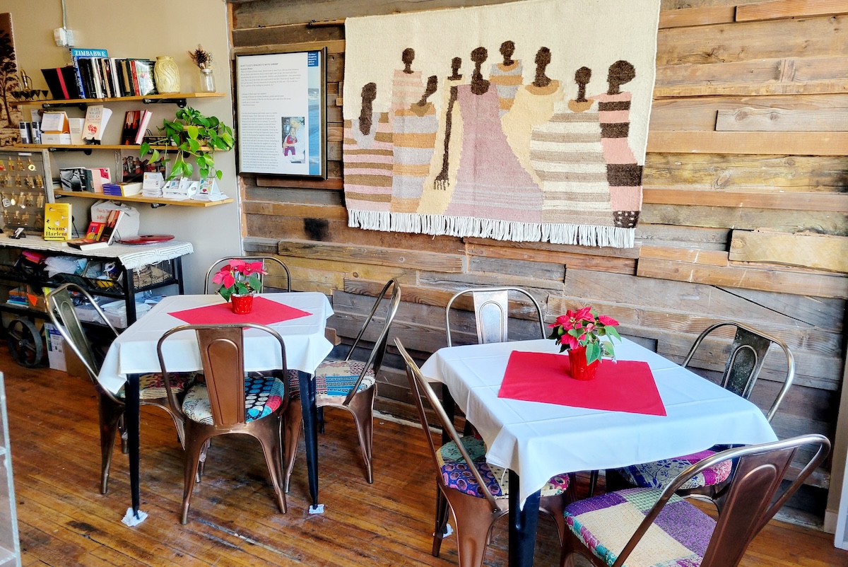 The upstairs part of the tea shop. | Photo by Linnea Covington