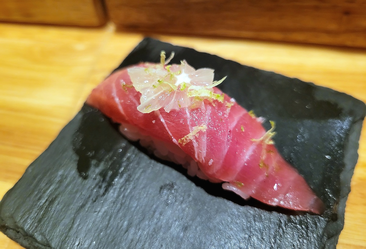 Chu-toro at Sushi By Scratch. Best part, you get this and the whole omakase to eat. | Photo by Linnea Covington
