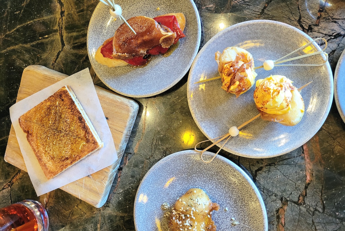 During happy hour, or Pinche Pintxos, get a whole spread of Spanish delights at Ultreia. | Photo by Linnea Covington