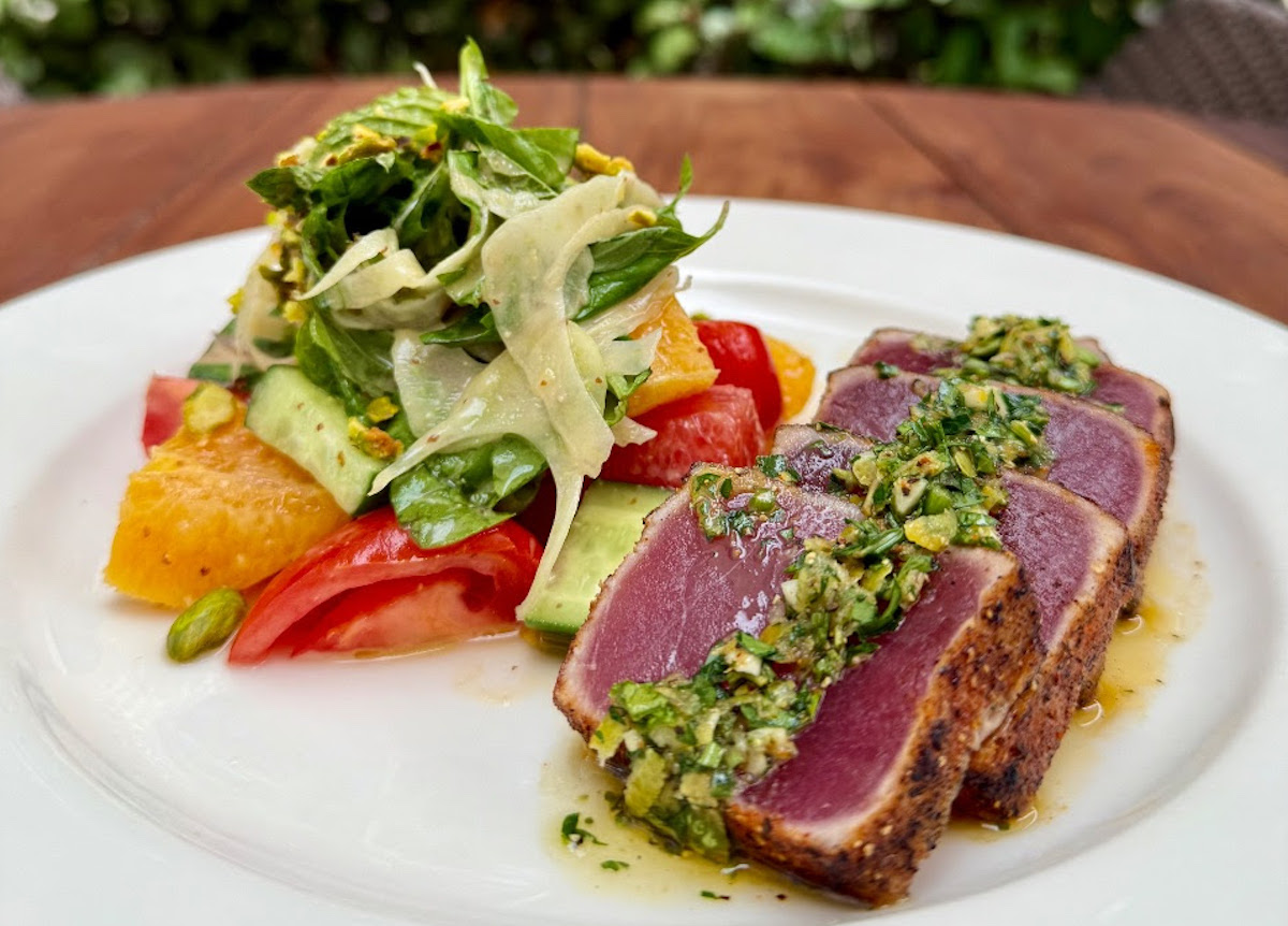 The seared ahi tuna off-menu summer special at Il Bracco. | Photo by Il Bracco