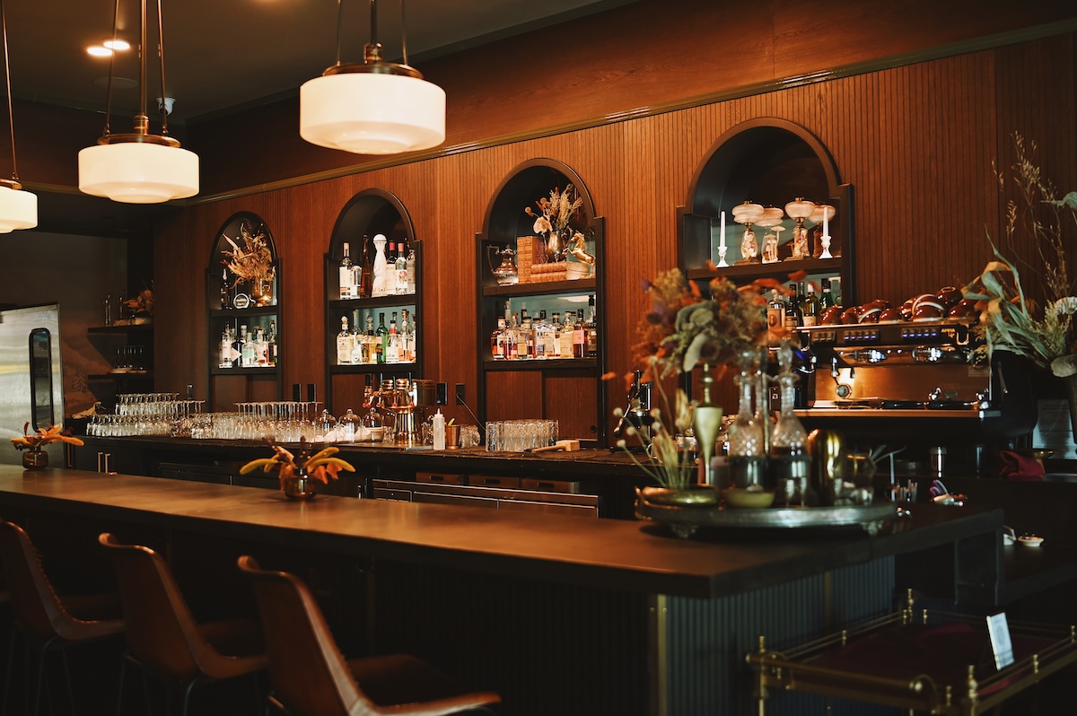 The bar at Wildflower. | Photo by Kelly Calvillo