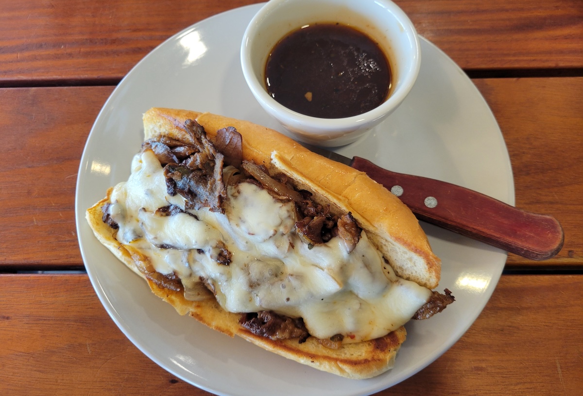 Get a smoked French dip at Windfall Brewing Co. and leave happy. | Photo by Linnea Covington