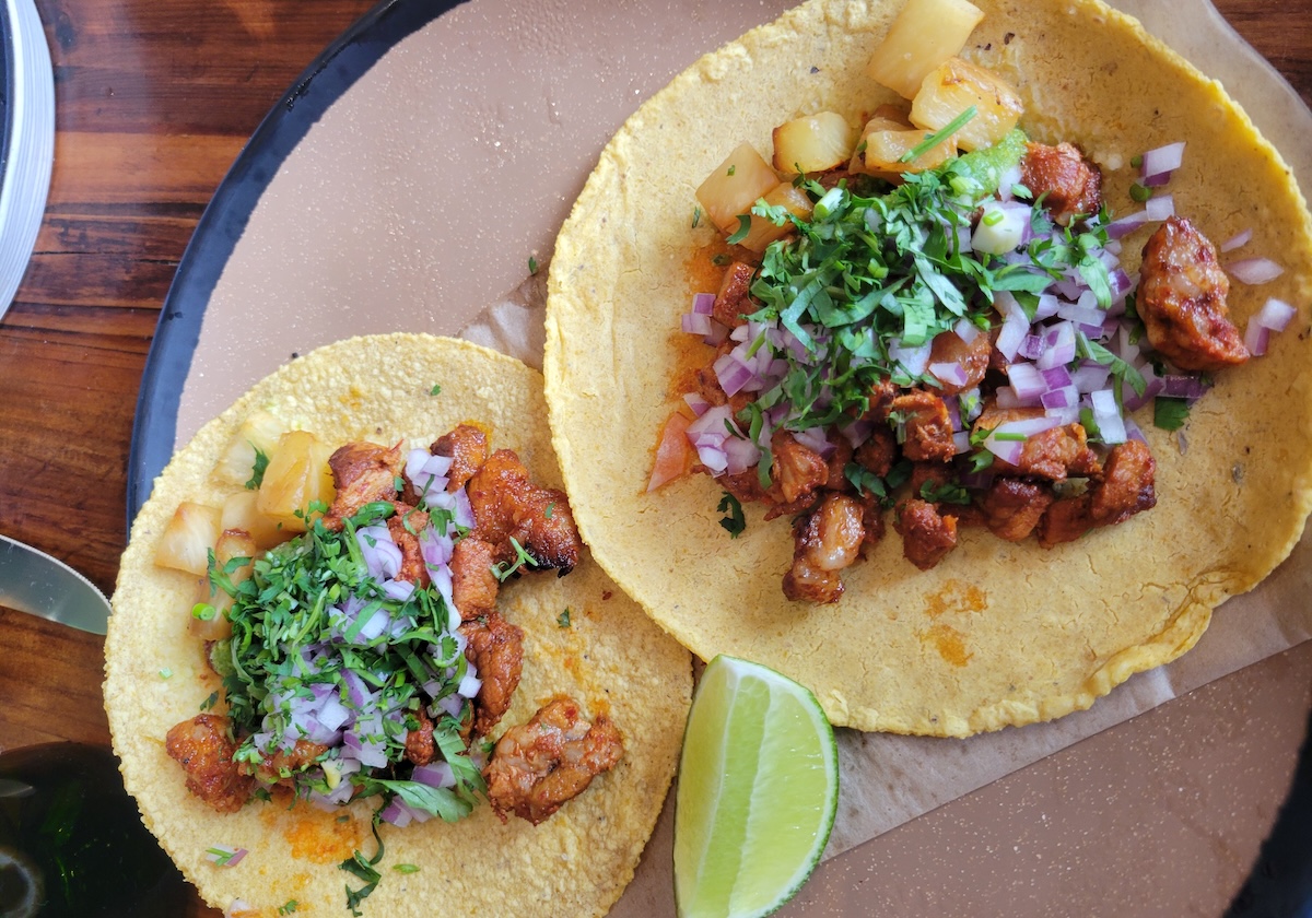 Tacos al Pastor off the Xiquita Taqueria menu. | Photo by Linnea Covington