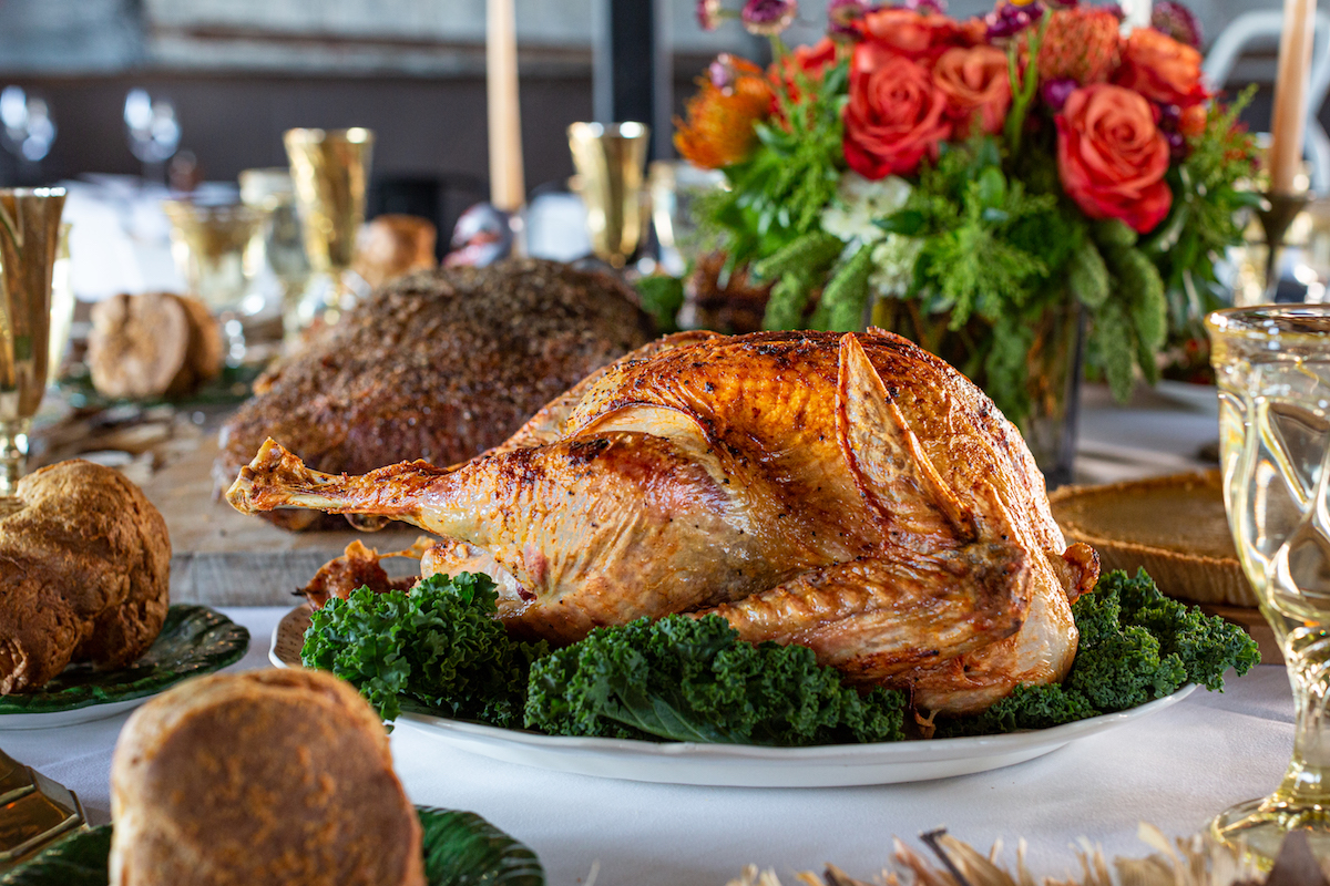 A festive Thanksgiving tablescape at B&B Butchers and Restaurant. | Photo by Jenn Duncan