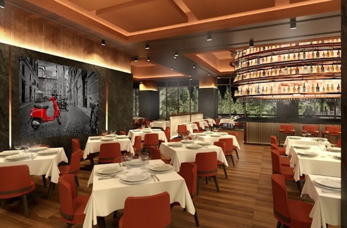 A rendering of Bari's new Woodlands location. | Photo by Bari Hospitality Group