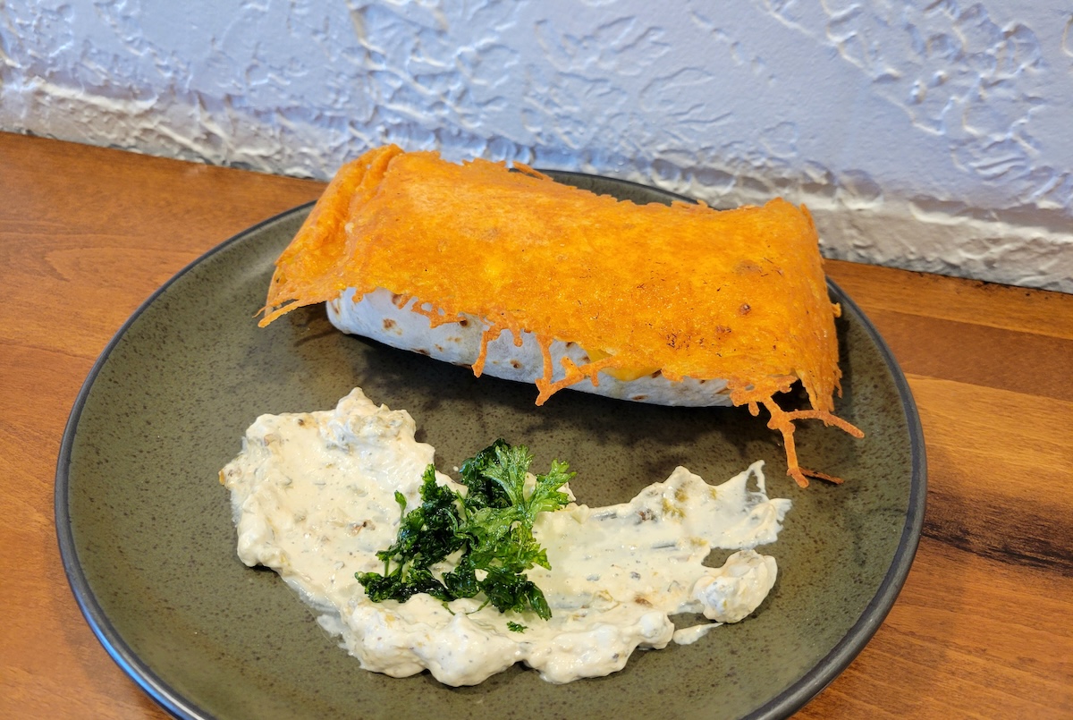 Brier_Patch_brunch_by_Linnea_Covington_burrito - DiningOut The new breakfast burrito at Brier Patch has a blanket. | Photo by Linnea Covington