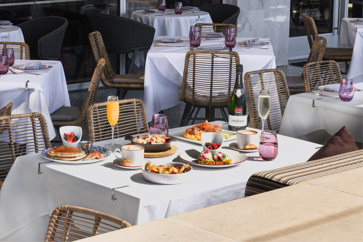 A brunch spread on the patio at Zanti. | Photo by Zanti